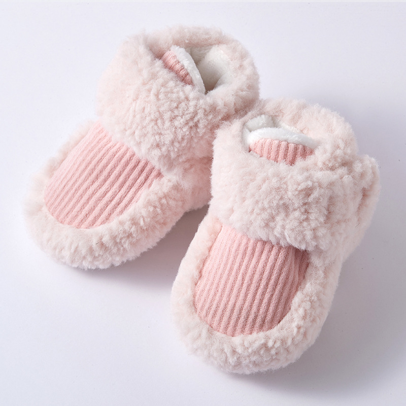 Cipele za bebe s Velcro zatvaračem, debeli potplat, protuklizne i tople, uzorak životinja, 6–12 mjeseci