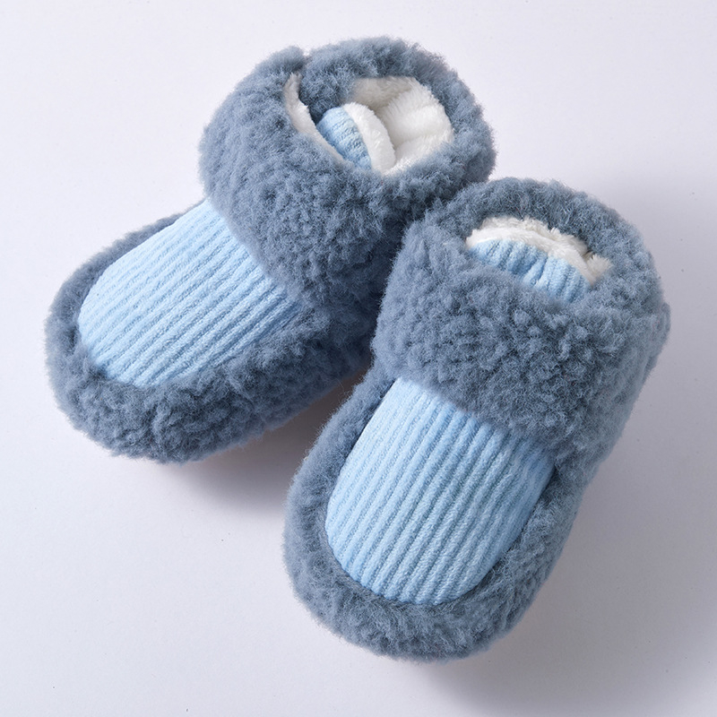 Cipele za bebe s Velcro zatvaračem, debeli potplat, protuklizne i tople, uzorak životinja, 6–12 mjeseci