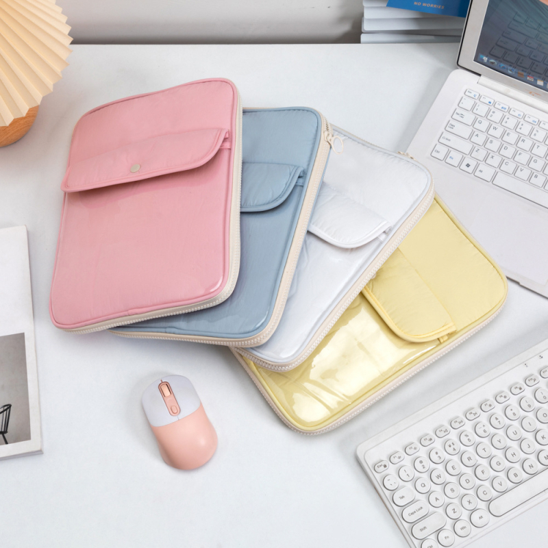 Uspravna torbica za iPad s unutarnjom podstavom, korejski stil ženski dizajn, velika kapaciteta, prijenosna clutch torba sa kopčom