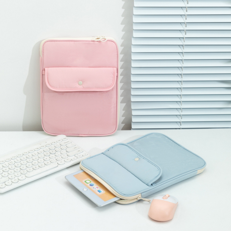 Uspravna torbica za iPad s unutarnjom podstavom, korejski stil ženski dizajn, velika kapaciteta, prijenosna clutch torba sa kopčom