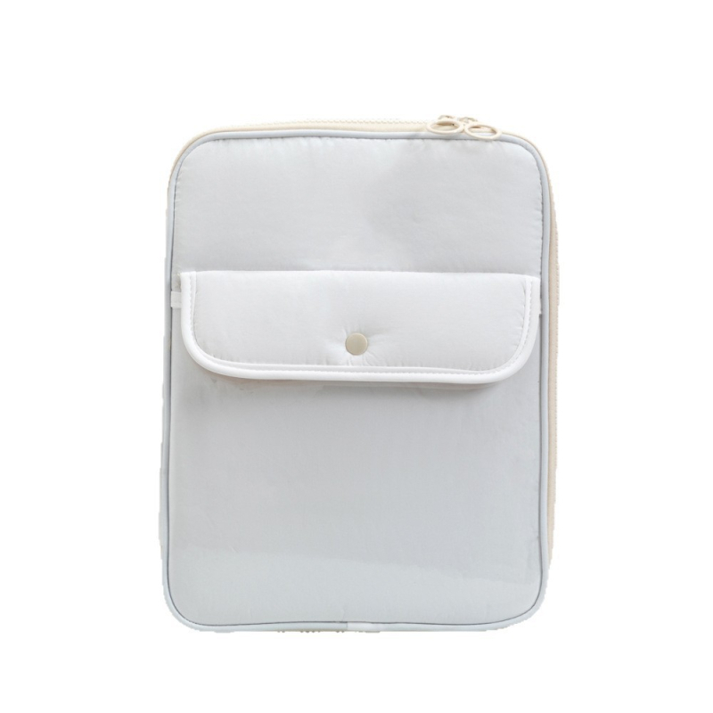 Uspravna torbica za iPad s unutarnjom podstavom, korejski stil ženski dizajn, velika kapaciteta, prijenosna clutch torba sa kopčom