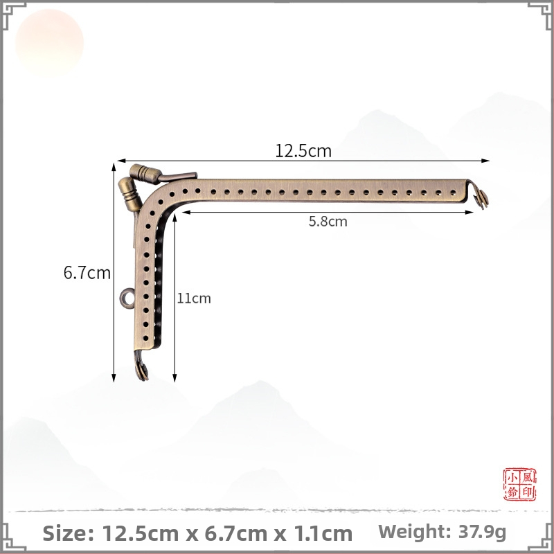 Príslušenstvo pre kabelky — kovové súčiastky tvaru L a tvaru 7, železo, XFL, odolné voči opotrebeniu, jar 2023