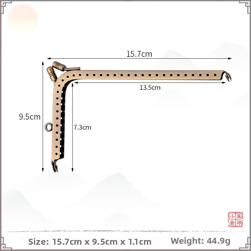 Príslušenstvo pre kabelky — kovové súčiastky tvaru L a tvaru 7, železo, XFL, odolné voči opotrebeniu, jar 2023