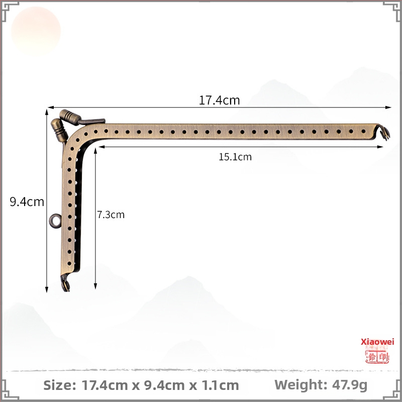 Príslušenstvo pre kabelky — kovové súčiastky tvaru L a tvaru 7, železo, XFL, odolné voči opotrebeniu, jar 2023