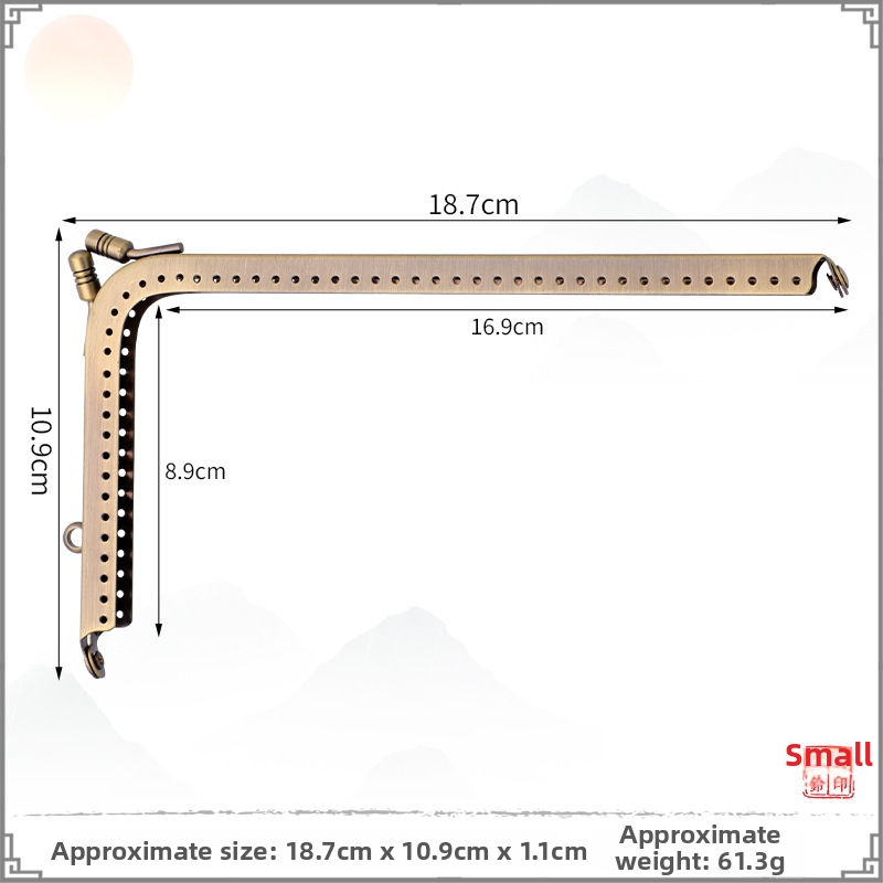 Príslušenstvo pre kabelky — kovové súčiastky tvaru L a tvaru 7, železo, XFL, odolné voči opotrebeniu, jar 2023