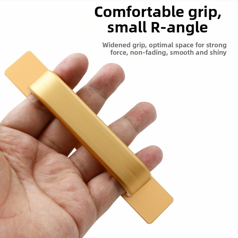 Sukop 41144 posuvná rukoväť na dvere z hliníkovej zliatiny, matný povrch, lepidlo bez vrtania, vhodné pre drevené dvere a sklenné kuchynské skrinky