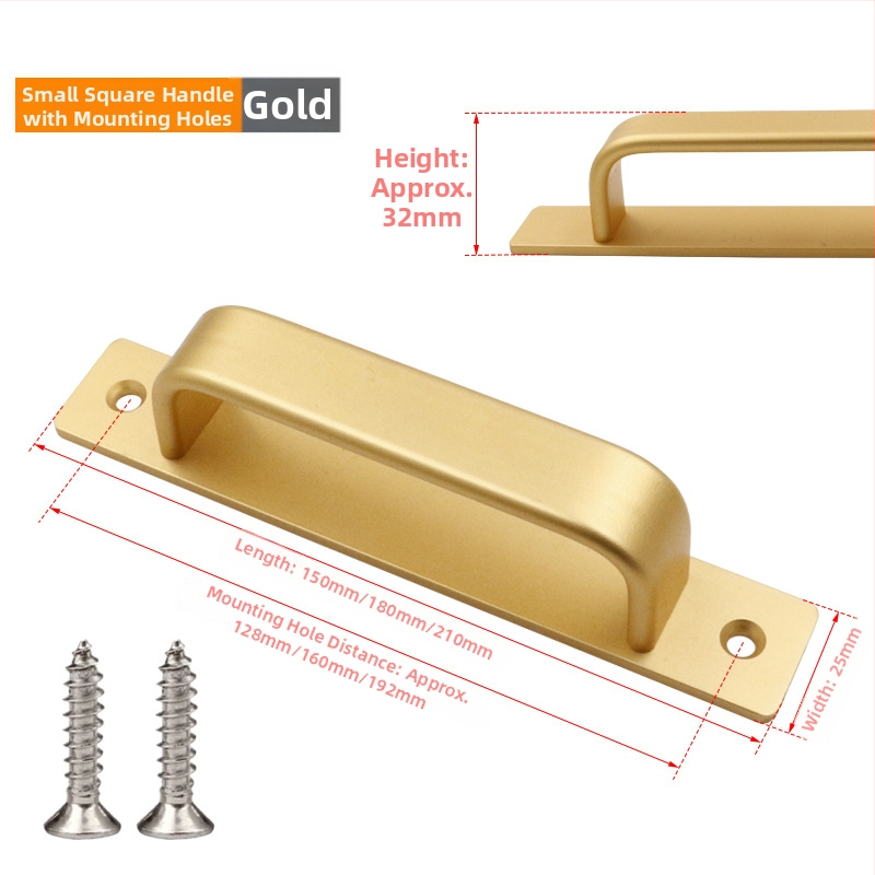 Sukop 41144 плъзгаща се дръжка за врати - алуминиева сплав, матово покритие, монтаж с лепило без пирони, подходяща за плъзгащи врати, дървени врати и стъклени кухненски шкафове