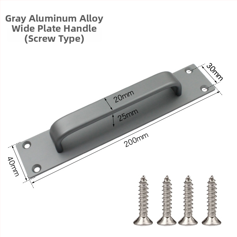 Sukop 41144 плъзгаща се дръжка за врати - алуминиева сплав, матово покритие, монтаж с лепило без пирони, подходяща за плъзгащи врати, дървени врати и стъклени кухненски шкафове