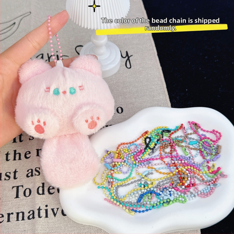 Meisente котешка плюшена ключодържател със писък, дълга опашка, пълнеж PP памук – за възраст 15–35