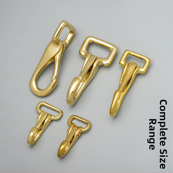 Mosadzový háčik na tašku s prackou - Tuoxin séria 56B, kožené doplnky