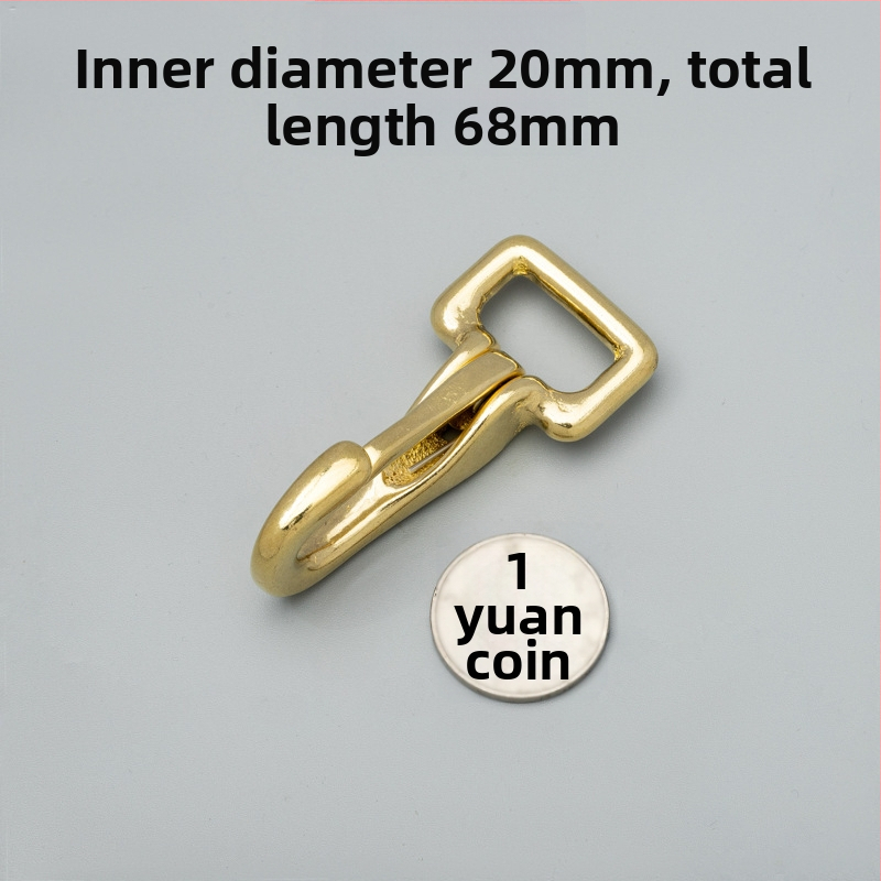 Mosadzový háčik na tašku s prackou - Tuoxin séria 56B, kožené doplnky