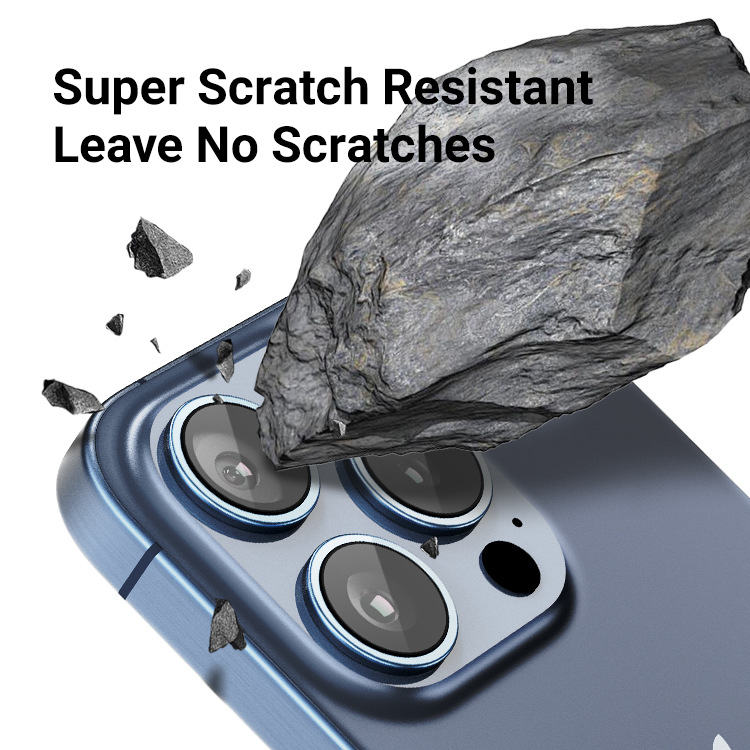 BangGlass iPhone 17 Series Filtru obiectiv safir — sticlă întărită, HD, antiamprente, anti-cădere