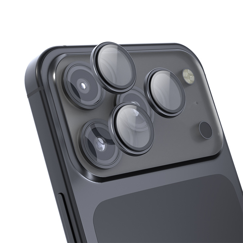 BangGlass iPhone 17 Series Filtru obiectiv safir — sticlă întărită, HD, antiamprente, anti-cădere
