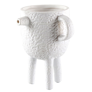 Vază abstractă din rășină sintetică, în stil modern de artă, ambalată în carton