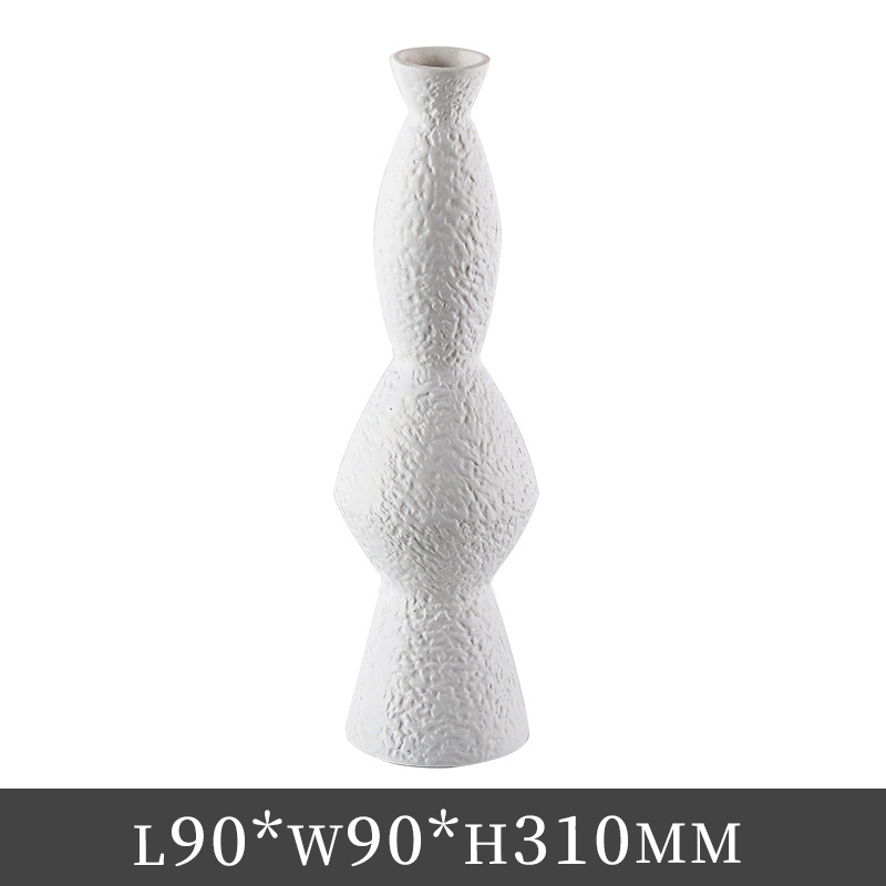 Vază abstractă din rășină sintetică, în stil modern de artă, ambalată în carton