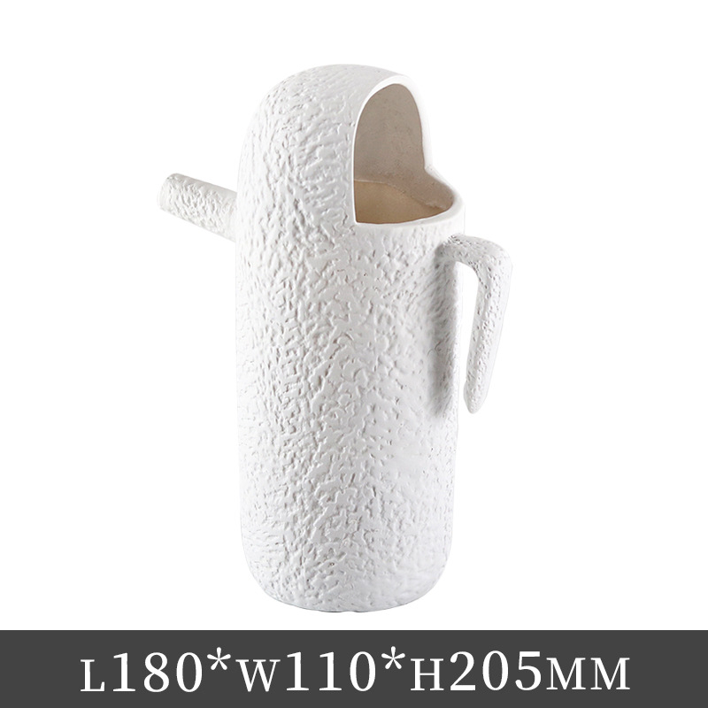 Vază abstractă din rășină sintetică, în stil modern de artă, ambalată în carton