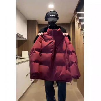 Μπουφάν με πούπουλα, κουκούλα, σταθερός γιακάς, ενισχυμένο, γέμισμα από λευκό πούπουλο χήνας, Corduroy ύφασμα