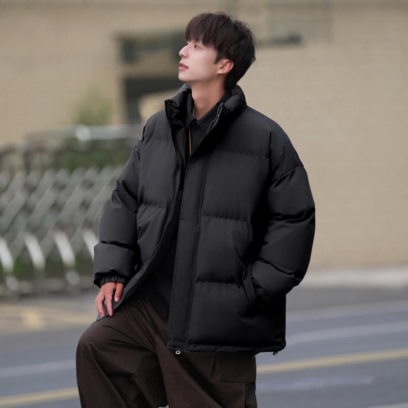 Μπουφάν με πούπουλα, κουκούλα, σταθερός γιακάς, ενισχυμένο, γέμισμα από λευκό πούπουλο χήνας, Corduroy ύφασμα