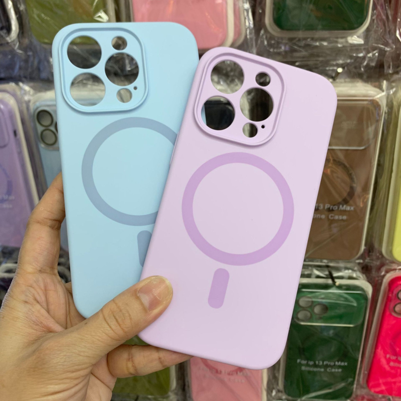 Silikonska torbica s magnetskim držanjem za iPhone 12/12 Pro/12 Pro Max/14 Pro Max – otporna na udarce, odvodi toplinu, ljepilo