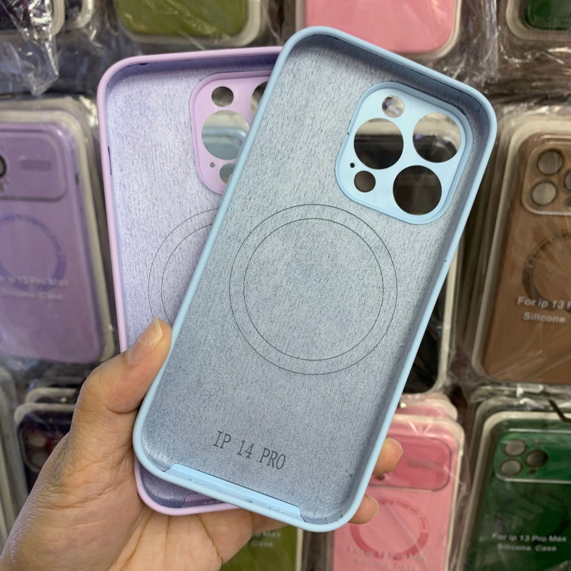 Silikonska torbica s magnetskim držanjem za iPhone 12/12 Pro/12 Pro Max/14 Pro Max – otporna na udarce, odvodi toplinu, ljepilo