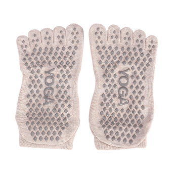 Joga čarape s nevidljivom antifrikcijskom funkcijom, Colored Cotton materijal, jednobojni uzorak, za žene