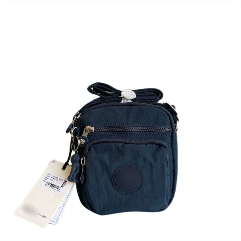 K Family Monkey Bag - najlonska crossbody torba, vertikalno kvadratnog oblika, zatvaranje na zip, unutarnja džep na zip, jedna naramenica