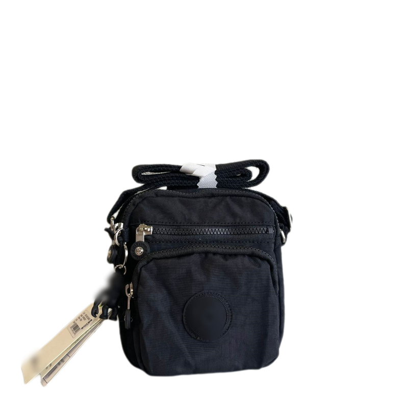 K Family Monkey Bag - najlonska crossbody torba, vertikalno kvadratnog oblika, zatvaranje na zip, unutarnja džep na zip, jedna naramenica