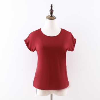 Top de dans modern, mâneci scurte, pentru femei adulte, material rayon-modal cu căptușeală, pentru scenă și balet