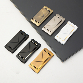 Skrivena plosnata ručka za ormariće, model 1218, cinkova legura, elektroplakiranje, za vrata ormarića, garderobu i ladice