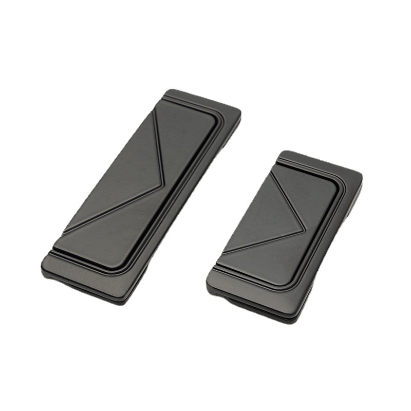 Skrivena plosnata ručka za ormariće, model 1218, cinkova legura, elektroplakiranje, za vrata ormarića, garderobu i ladice