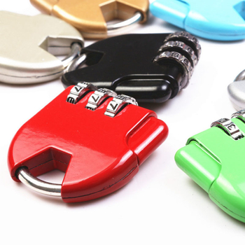 Mini fém lakat jelszavas zár poggyászhoz, fiókokhoz és edzőtermi szekrényekhez – karikatúra dizájn, modern minimalizmus, márka Unique, anyag: Egyéb