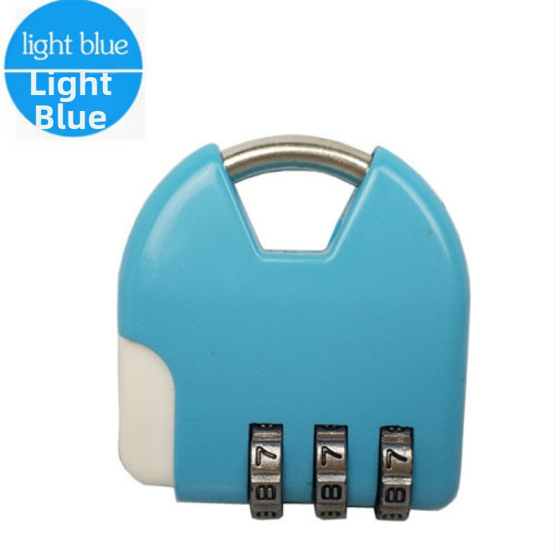 Mini fém lakat jelszavas zár poggyászhoz, fiókokhoz és edzőtermi szekrényekhez – karikatúra dizájn, modern minimalizmus, márka Unique, anyag: Egyéb