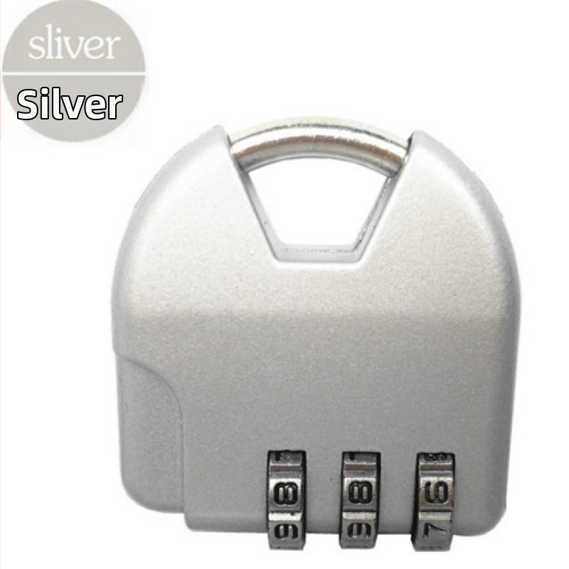 Mini fém lakat jelszavas zár poggyászhoz, fiókokhoz és edzőtermi szekrényekhez – karikatúra dizájn, modern minimalizmus, márka Unique, anyag: Egyéb