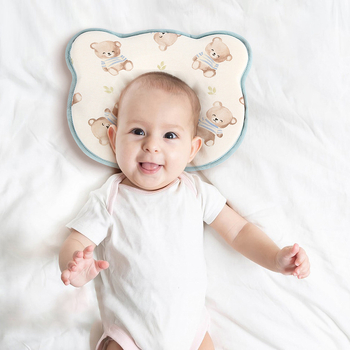 Възглавничка за оформяне на главата на бебето, карикатурен стил, чист памук, ниво безопасност A, пролет 2024, за новородени 0-1 г.