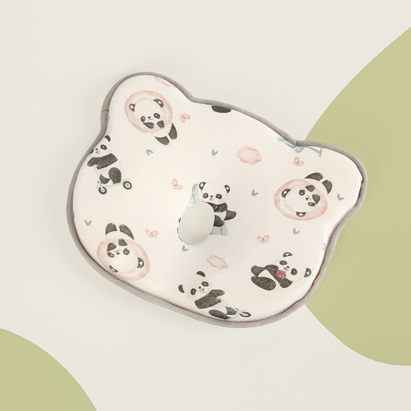 Възглавничка за оформяне на главата на бебето, карикатурен стил, чист памук, ниво безопасност A, пролет 2024, за новородени 0-1 г.
