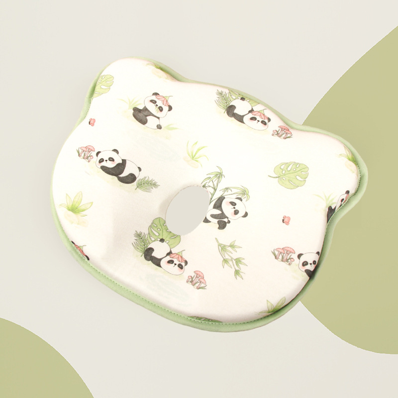 Възглавничка за оформяне на главата на бебето, карикатурен стил, чист памук, ниво безопасност A, пролет 2024, за новородени 0-1 г.