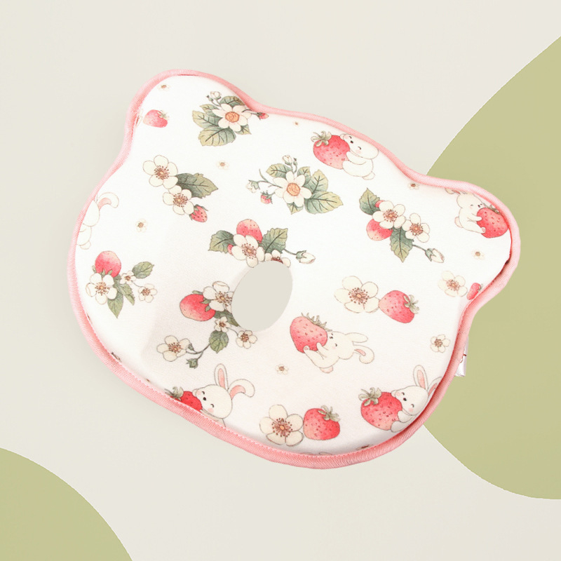 Възглавничка за оформяне на главата на бебето, карикатурен стил, чист памук, ниво безопасност A, пролет 2024, за новородени 0-1 г.