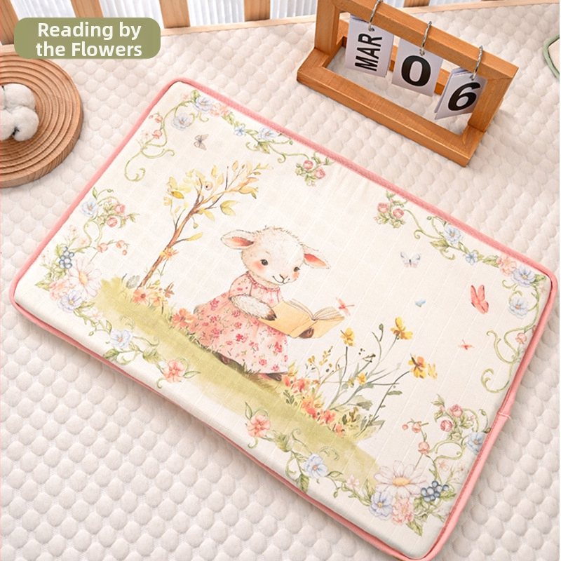 Възглавничка за оформяне на главата на бебето, карикатурен стил, чист памук, ниво безопасност A, пролет 2024, за новородени 0-1 г.