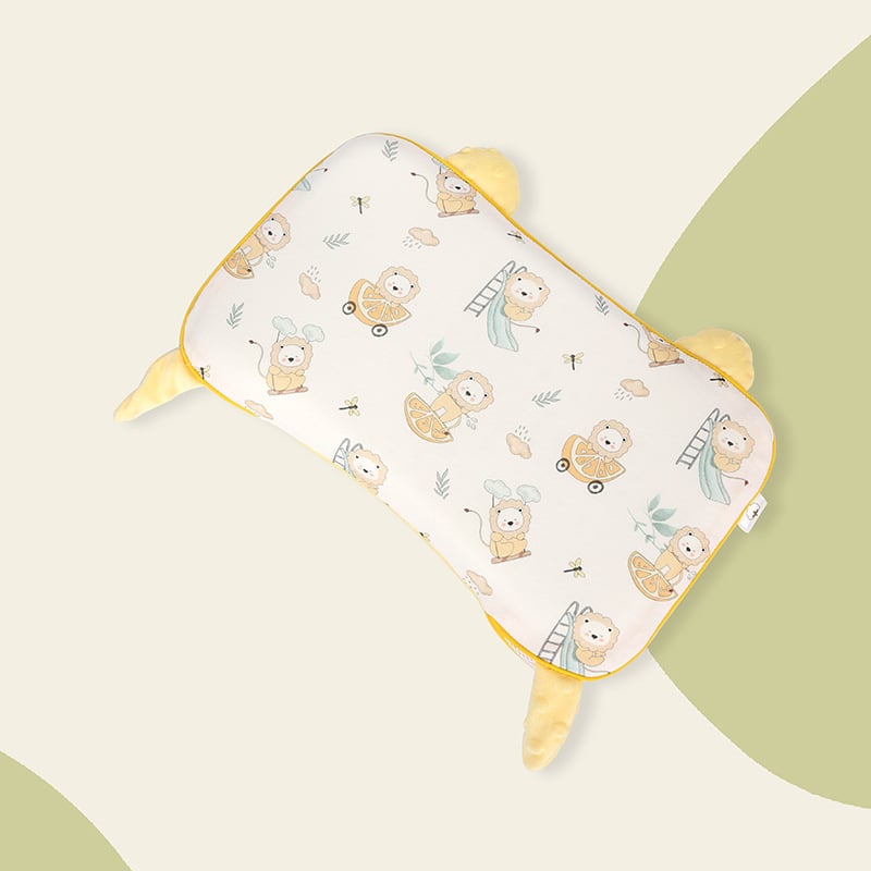 Възглавничка за оформяне на главата на бебето, карикатурен стил, чист памук, ниво безопасност A, пролет 2024, за новородени 0-1 г.