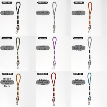 Kutyapóráz, duplaszálú nylon, imitációs nylon anyag, fémcsattal, Banoohawk márka