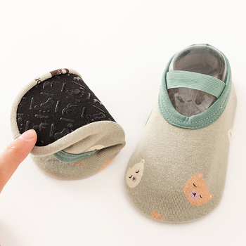 Βρεφικές εσωτερικές κάλτσες με μαλακές σόλες, παχύτερες για άνοιξη, φθινοπωρο και χειμώνα — 80% ινες κυτταρίνης αναγεννημένες