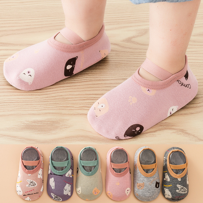 Βρεφικές εσωτερικές κάλτσες με μαλακές σόλες, παχύτερες για άνοιξη, φθινοπωρο και χειμώνα — 80% ινες κυτταρίνης αναγεννημένες