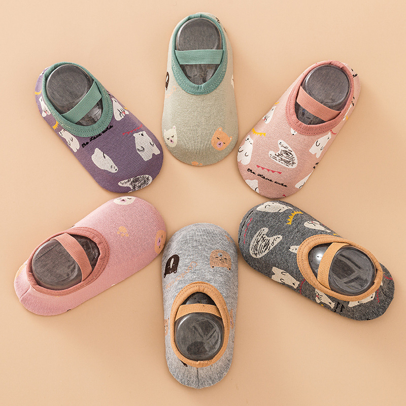 Βρεφικές εσωτερικές κάλτσες με μαλακές σόλες, παχύτερες για άνοιξη, φθινοπωρο και χειμώνα — 80% ινες κυτταρίνης αναγεννημένες