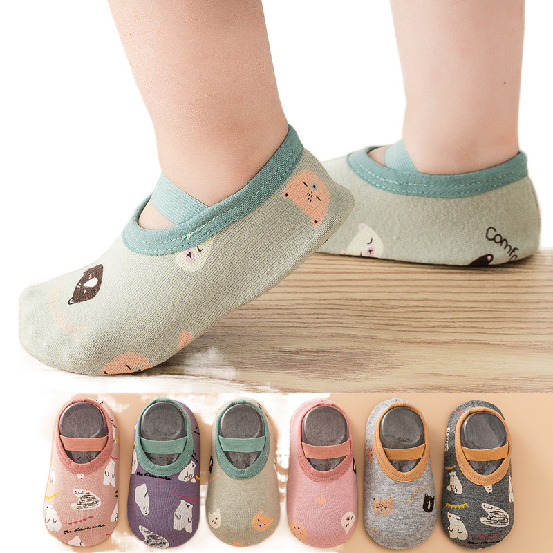 Βρεφικές εσωτερικές κάλτσες με μαλακές σόλες, παχύτερες για άνοιξη, φθινοπωρο και χειμώνα — 80% ινες κυτταρίνης αναγεννημένες
