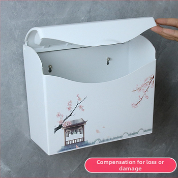 Plastični držač toaletnog papira, vodootporan, kompatibilan s ravnim papirom, model J896239024, 1 kom.