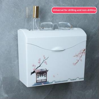 Plastični držač toaletnog papira, vodootporan, kompatibilan s ravnim papirom, model J896239024, 1 kom.