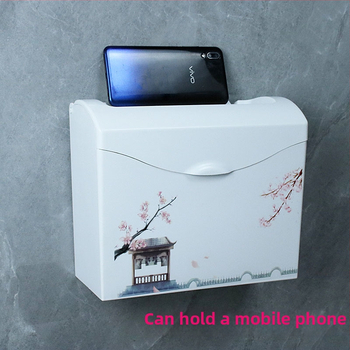 Plastični držač toaletnog papira, vodootporan, kompatibilan s ravnim papirom, model J896239024, 1 kom.
