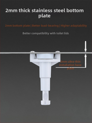 ľavostranný bidetový sedák na toaletu z nehrdzavejúcej ocele s nastaviteľným prietokom vody, bez diaľkového ovládania, inštalačné služby k dispozícii