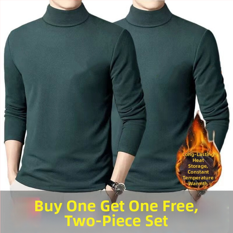 Pánska termálna báza mikina s dlhým rukávom, fleecové podšívkou, okrúhly výstrih, voľný strih, polyesterová zmes