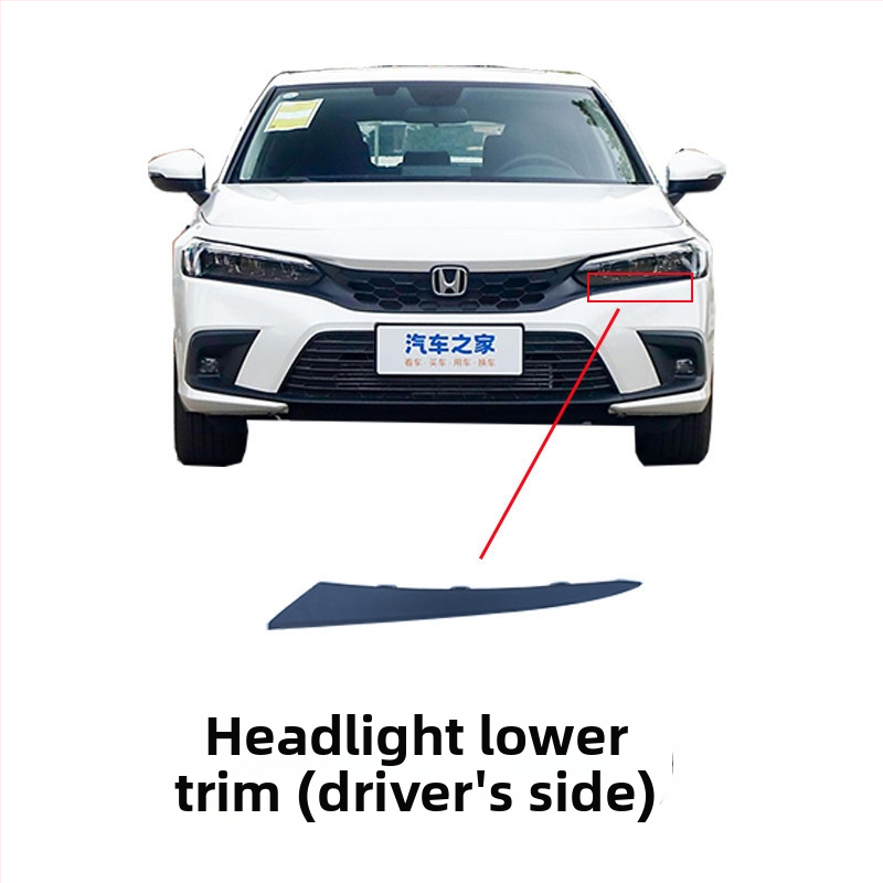 Μπροστινή γρίλια με κυψελωτό μοτίβο για Honda Civic 11ης γενιάς, μεταλλική κατασκευή, συμβατή με χειροκίνητο κιβώτιο, αρχική εργοστασιακή εφαρμογή